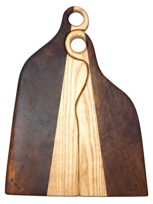 Serving Board Set "Vysehrad" Iroko/Ash