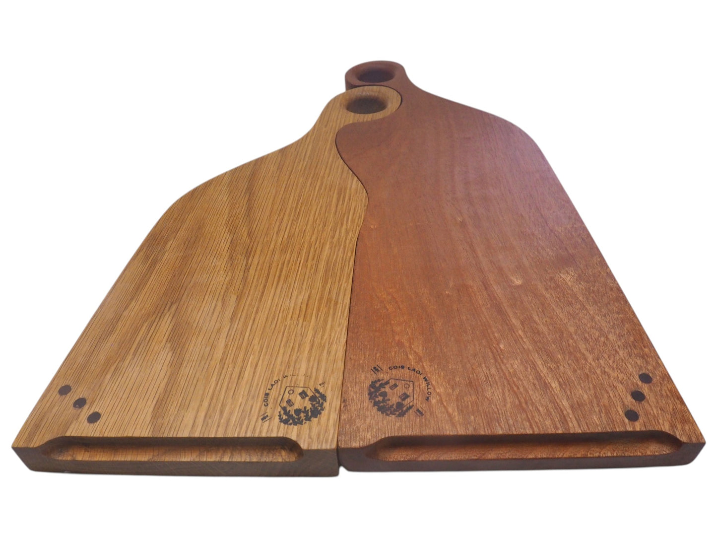 Serving Board Set "Vysehrad" Sapele/Oak   Available in Kinsale